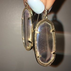 Kendra Scott Elle Drop Earrings: Transparent